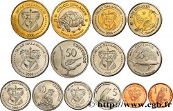 ISLAS GALAPAGOS Lot de 8 monnaies 1, 5, 10 25 et 50 Centavos, 1, 2 et 5 Dolares 2008 