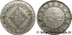 SPAIN - FRENCH OCCUPATION OF BARCELONA 5 Pesetas 1808 Barcelone