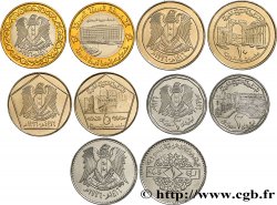 SYRIA Lot de 5 monnaies de 1, 2, 5, 10 et 25 Livres AH1416 1996 
