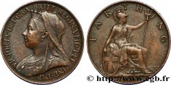 ROYAUME-UNI 1 Farthing Victoria type “Old Head” / Britannia 1898