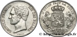 BELGIQUE 2 1/2 Francs petite tête nue Léopold Ier 1849 Bruxelles