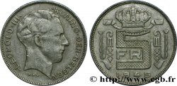 BELGIQUE 5 Francs zinc légende flamande 1945 Bruxelles
