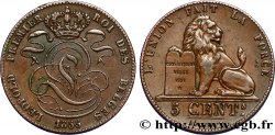 BELGIQUE 5 Centimes Léopold Ier 1855