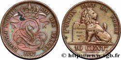 BELGIQUE 10 Centimes Léopold Ier 1847/37 Bruxelles