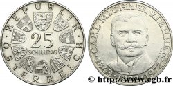 AUSTRIA 25 Schilling emblème / 50e anniversaire de la mort du compositeur Carl Michael Ziehrer 1972