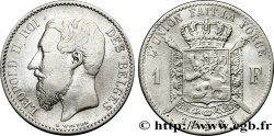 BELGIQUE 1 Franc Léopold II légende française 1881