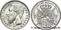 BELGIQUE 1 Franc Léopold II légende flamande 1886