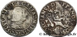 ITALIE - DUCHÉ DE MILAN - GALÉAS MARIE SFORZA Teston ou grosso da 20 soldi n.d. Milan B+