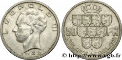 BELGIO 50 Francs Léopold III légende Belgique-Belgie tranche position B 1939
