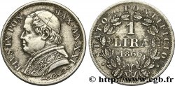 VATICANO E STATO PONTIFICIO 1 Lire Pie IX an XXI 1866 Rome