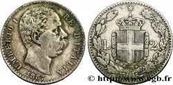 ITALIE 2 Lire Humbert Ier 1887 Rome TB+