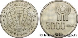 ARGENTINE 3000 Pesos Coupe du Monde de Football 1978