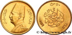 ÉGYPTE 50 Piastres or roi Fouad Ier 1929 / AH1348 1929