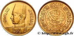 ÉGYPTE 100 Piastres or jaune, pour le mariage de Farouk AH 1357 1938