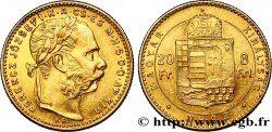 HONGRIE 20 Francs or ou 8 Forint, 2e type François-Joseph Ier 1888 Kremnitz TTB+/SUP