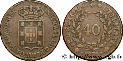 PORTUGAL 1 Pataco (40 Réis) Michel Ier 1831  BC+
