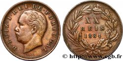 PORTUGAL 20 Réis au nom de Louis Ier (Luis) 1884  TB+