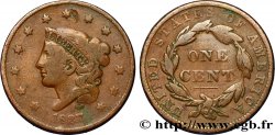 ÉTATS-UNIS D AMÉRIQUE 1 Cent Liberté “Matron Head” modifié 1837