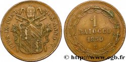 VATICAN AND PAPAL STATES 1 Baiocco Pie IX an V 1850 Rome