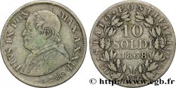 VATICAN AND PAPAL STATES 10 Soldi (50 Centesimi) Pie IX an XXII 1868 Rome