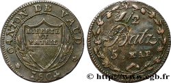 SUISSE - CANTON DE VAUD 1/2 Batzen - 5 Rappen - Canton de Vaud 1804  TTB