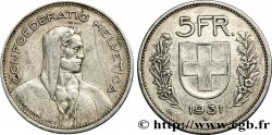 SVIZZERA  5 Francs Berger des alpes 1931 Berne - B