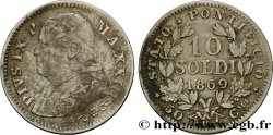 VATICAN AND PAPAL STATES 10 Soldi Pie IX an XXIII 1869 Rome
