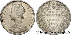 INDES BRITANNIQUES 1 Roupie Victoria 1900  Bombay TTB