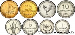 TIMOR Lot de 4 monnaies 1, 5, 10 et 25 Centavos 2004 