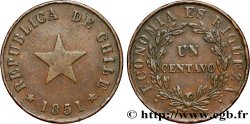 CHILI 1 Centavo 1851  TTB