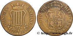 ESPAGNE - CATALOGNE 6 Quartos frappe au nom de Ferdinand VII 1811 Catalogne TB