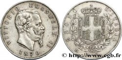 ITALY - KINGDOM OF ITALY - VICTOR-EMMANUEL II 5 Lire 1870 Rome
