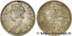 INDES BRITANNIQUES 1 Roupie Victoria 1888 Bombay