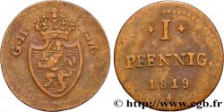 ALLEMAGNE - HESSE 1 Pfennig Hesse-Darmstadt 1819  TB+