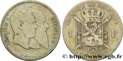 BELGIQUE 1 Franc 50e anniversaire de l’indépendance 1880  TB