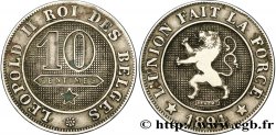 BELGIEN 10 Centimes lion légende française 1894 