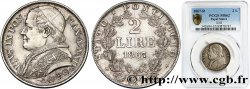 VATIKANSTAAT UND KIRCHENSTAAT 2 Lire Pie IX an XXII 1867 Rome