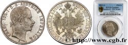 AUTRICHE 1 Florin François-Joseph Ier tête laurée 1862 Vienne