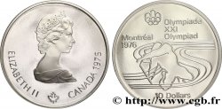 CANADA 10 Dollars Proof JO Montréal 1976 canoë / Elisabeth II 1975  FDC
