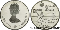 CANADA 10 Dollars Proof JO Montréal 1976 canoë / Elisabeth II 1975  FDC