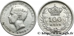 PORTUGAL 100 Réis Emmanuel II 1909  TTB