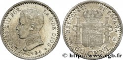 SPAIN 50 Centimos Alphonse XIII P.C.-.V. 1904 Madrid