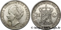 NETHERLANDS 2 1/2 Gulden Wilhelmina 1929 
