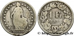 SUISSE 1 Franc Helvetia 1877 Berne