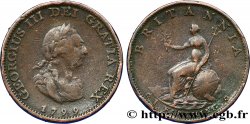 ROYAUME-UNI 1 Farthing Georges III tête laurée 1799 Soho TB+