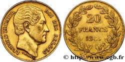 BELGIUM 20 Francs Léopold Ier 1865 Bruxelles