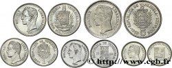VENEZUELA Lot de 5 monnaies de 25 et 50 Centimos, 1, 2 et 5 Bolivares 1989-1990 schwerte
