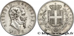 ITALIA 5 Lire Victor Emmanuel II 1877 Rome