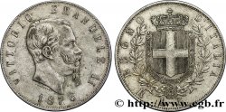 ITALIA 5 Lire Victor Emmanuel II 1876 Rome