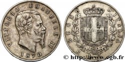 ITALIE - ROYAUME D ITALIE - VICTOR-EMMANUEL II 5 Lire  1870 Rome